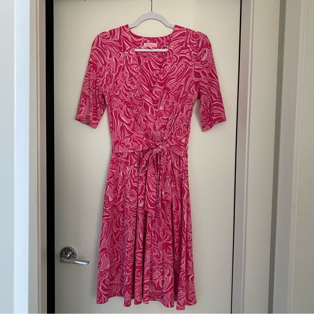 Lilly Pulitzer Dress - Pink Tiger Print M